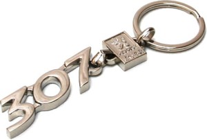 Brelok metalowy - Peugeot 307