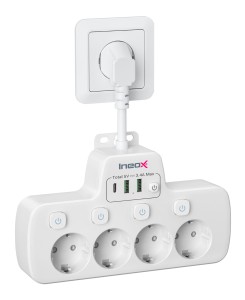 Rozdzielacz wielofunkcyjny AC-USB Ineox LZW-4U