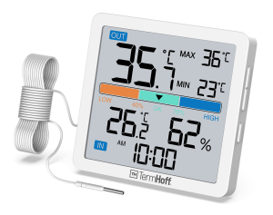 Monitor temperatury & wilgotności z sondą TermHoff THM-04 