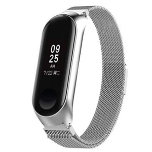 Stalowa opaska do Xiaomi Mi Band 3 /4 - magnetyczna