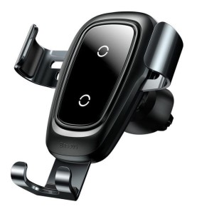 Uchwyt z ładowarką QI Baseus Metal Gravity Wireless Charger