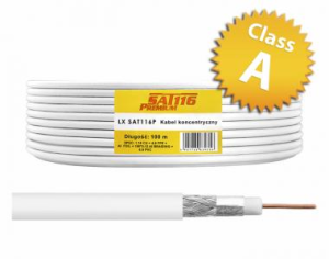 Kabel koncentryczny RG6 CU SAT116 Premium - 100m