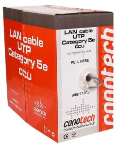 Kabel CONOTECH UTP LAN 4x2x0,51 CU kat. 5e - 305 m.