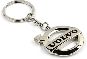 Brelok metalowy - czarny - Volvo